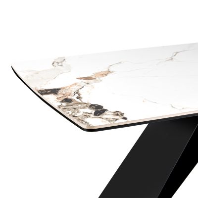 DINING TABLE CATAN HM18464.02 "PATEK PHILIPPE" SINTERED STONE TOP 200x100x75Hcm.