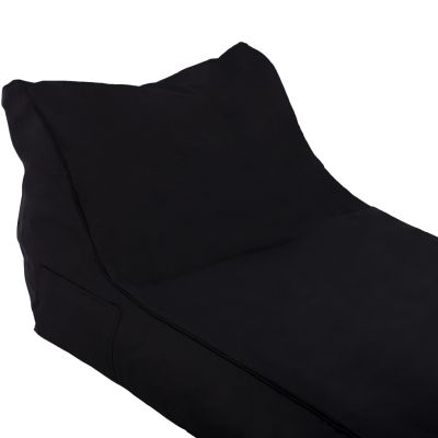 POUF TANEA HM5807.04 BLACK WITH UV PROTECTION 190x80x60Hcm.