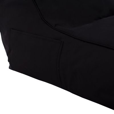 POUF TANEA HM5807.04 BLACK WITH UV PROTECTION 190x80x60Hcm.