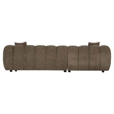 CORNER SOFA (LEFT) LYKKE HM3326.03L GREEN FABRIC 280x83-160(chaise)x80Hcm.