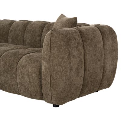 CORNER SOFA (LEFT) LYKKE HM3326.03L GREEN FABRIC 280x83-160(chaise)x80Hcm.