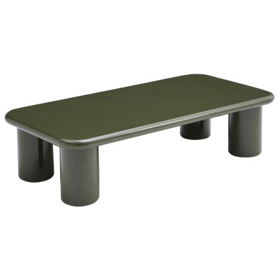 COFFEE TABLE SOLNA HM18454.07 MDF IN GLOSSY OLIVE GREEN 120x60x31Hcm.