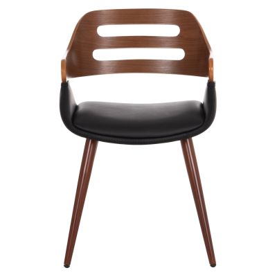 Conference Armchair SUPERIOR PRO HM8491.01 Walnut-Black PU 50x53x76Hcm