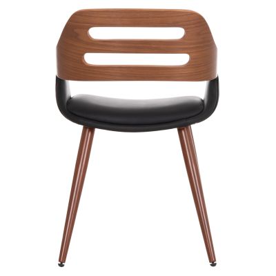 Conference Armchair SUPERIOR PRO HM8491.01 Walnut-Black PU 50x53x76Hcm