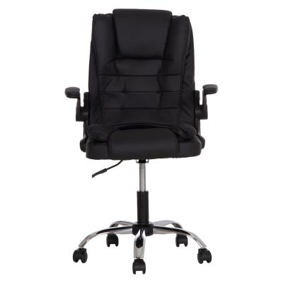 OFFICE CHAIR CANAN HM1201.11 BLACK PVC--CHROME BASE 63x62x93-101Hcm.