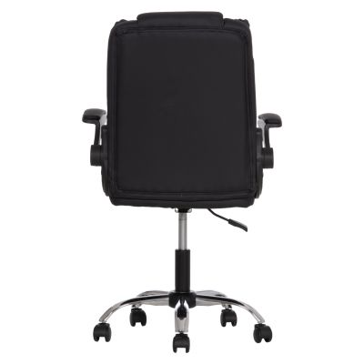 OFFICE CHAIR CANAN HM1201.11 BLACK PVC--CHROME BASE 63x62x93-101Hcm.