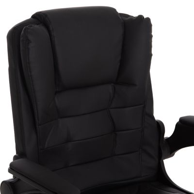 OFFICE CHAIR CANAN HM1201.11 BLACK PVC--CHROME BASE 63x62x93-101Hcm.