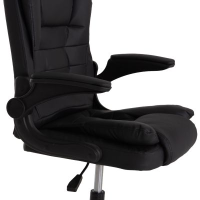 OFFICE CHAIR CANAN HM1201.11 BLACK PVC--CHROME BASE 63x62x93-101Hcm.