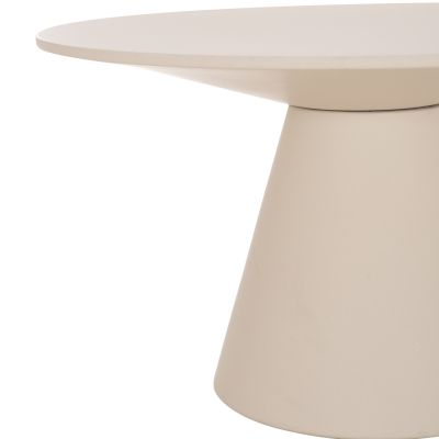 ROUND DINING TABLE RAIKO HM6573.02 BEIGE FIBER CEMENT Φ130x75Hcm