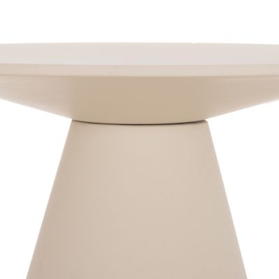 ROUND DINING TABLE RAIKO HM6573.02 BEIGE FIBER CEMENT Φ130x75Hcm