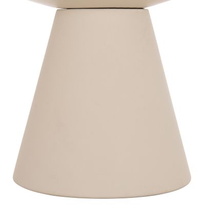 ROUND DINING TABLE RAIKO HM6573.02 BEIGE FIBER CEMENT Φ130x75Hcm
