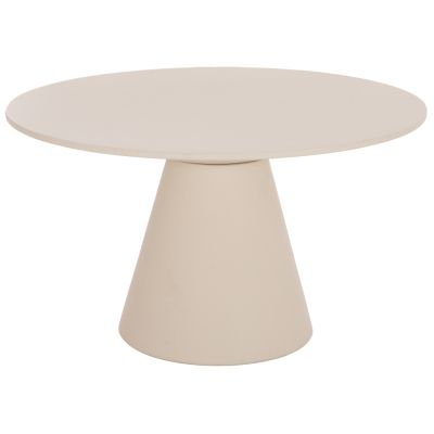 ROUND DINING TABLE RAIKO HM6573.02 BEIGE FIBER CEMENT Φ130x75Hcm