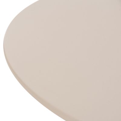 ROUND DINING TABLE RAIKO HM6573.02 BEIGE FIBER CEMENT Φ130x75Hcm