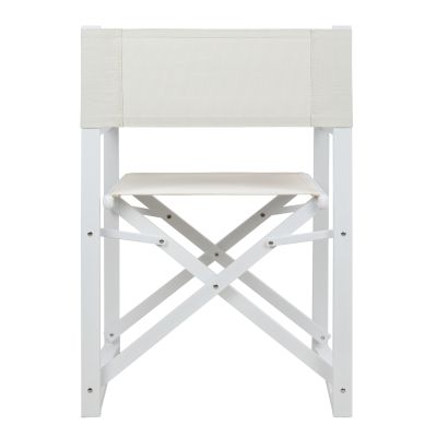 DIRECTOR'S CHAIR ALUMINUM DUPRE HM5094.02 WHITE COLOR 57x48,5x85.5Hcm.