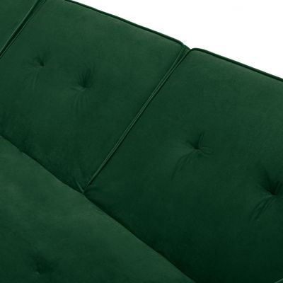 REVERSIBLE CORNER SOFA-BED TALIA HM3153.03 VELVET IN GREEN 267x153x85cm