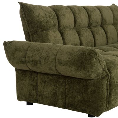 SOFABED MELU HM3314.03 GREEN FABRIC--POCKET SPRINGS SEAT 245x90x85Hcm.