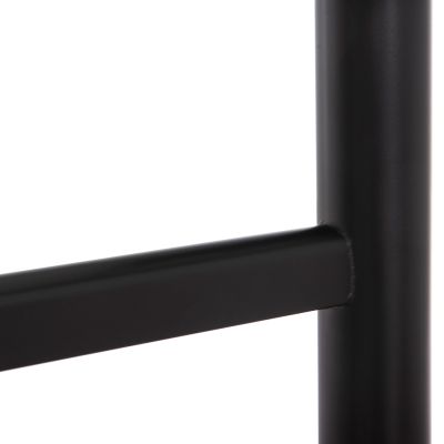 BASE FOR TABLE HM468.11 ALUMINUM DOUBLE IN MATTE BLACK WITH HEIGHT ADJUSTERS 100Χ40Χ73Hcm.