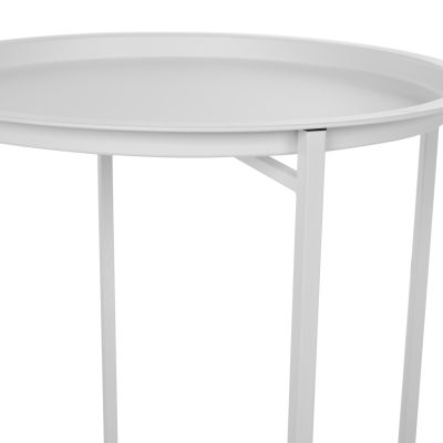 Table Foldable Metallic Grey '46cm HM5287.02