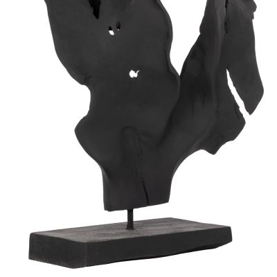 ДЕКОР ЗА МАСА ТИКОВО ДЪРВО -ЧЕРНО 26Χ16Χ70H