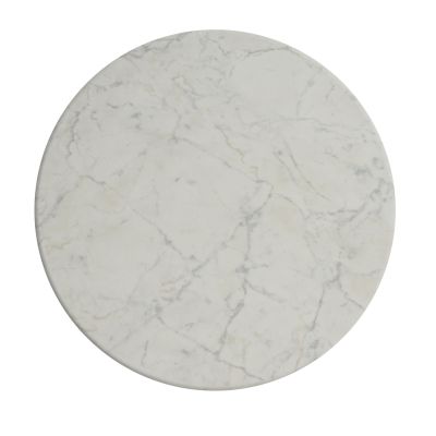 TABLETOP ROUND 411 WERZALIT Φ70cm ΙΝ WHITE MARBLE COLOR HM5228.08