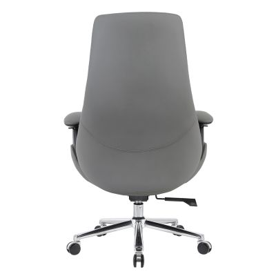 OFFICE CHAIR PULSE HM1234.10 GREY PU--CHROMED BASE 73x70x115-121(H)cm