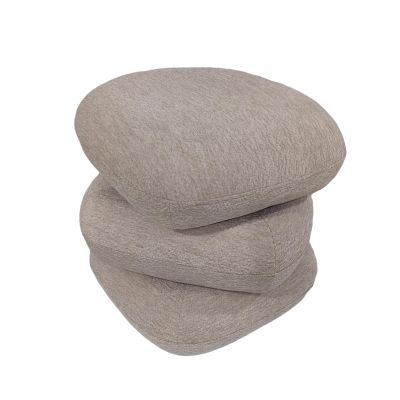 STOOL SWIVEL RUBICON HM18472.02 BEIGE FABRIC 45x45x45.5Hcm.