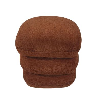 STOOL SWIVEL RUBICON HM18472.04 BRICK RED FABRIC 45x45x45.5Hcm.