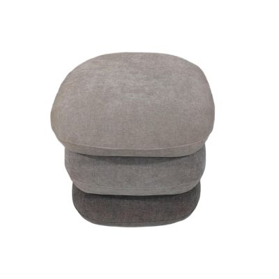 STOOL SWIVEL RUBICON HM18472.11 FABRIC 3 SHADES OF GREY 45x45x45.5Hcm.