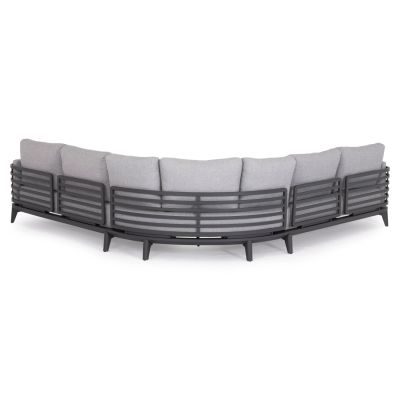 OUTDOOR LOUNGE SET 4PCS ORION CORNER HM6191.01 DARK GREY ALUMINUM & OLEFIN