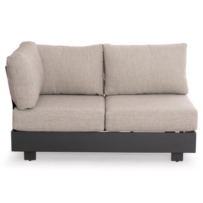 OUTDOOR CORNER LOUNGE SET 4PCS ADHARA HM6189 ALUMINUM-OLEFIN FABRIC-SINTERED STONE