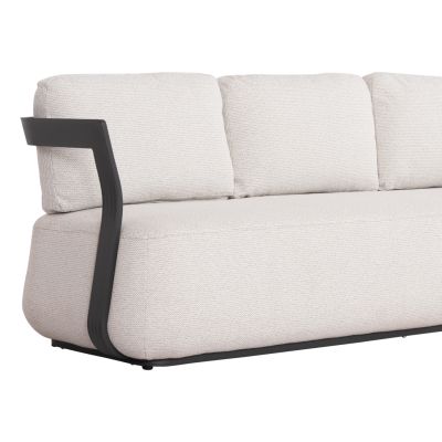 LOUNGE SET 5PCS SERIES PACIFIC HM6253.01 DARK GREY ALUMINUM-CREAM WHITE CUSHIONS