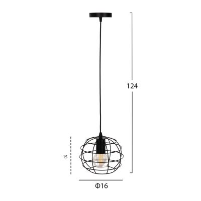ПАНЕЛ HM4037 ЧЕРНА МЕТАЛНА СФЕРА Φ16x124Hcm.
