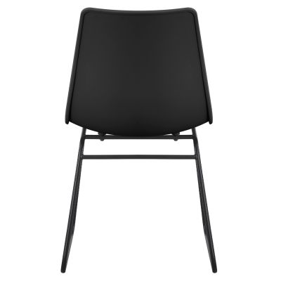DINING CHAIR HYGGE HM18484.02 POLYPROPYLENE & METAL IN BLACK 42x44x77Hcm.