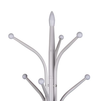 FLOOR STANDING HANGER HM9573.02 METALLIC 13 HANGING POSITIONS-WHITE Φ37x180Hcm.