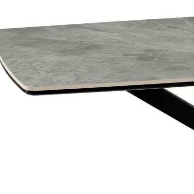 DINING TABLE ERAGON HM18458.03 SINTERED STONE TOP IN GREY MARBLE COLORING 180x90x75Hcm.