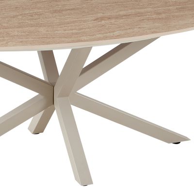Eragon Oval Coffee Table 120 × 60 × 45 cm – Travertine
