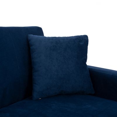 REVERSIBLE CORΝER SOFA BED DIMOS WITH 2 STORAGE SPACES HM3135.08 BLUE 246X153X80Ηcm.