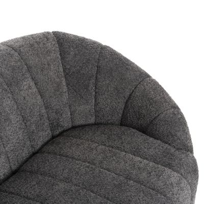 SOFA 2-SEATER MOBY HM9595.01 GREY BOUCLE FABRIC 145x82x67Hcm.