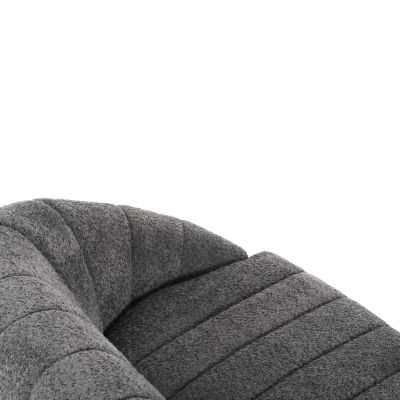 SOFA 2-SEATER MOBY HM9595.01 GREY BOUCLE FABRIC 145x82x67Hcm.