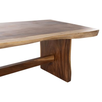 DINING TABLE ULYSES HM9898 SOLID SUAR WOOD IN NATURAL COLORING-9cm THICK TOP 250x90x78Hcm.