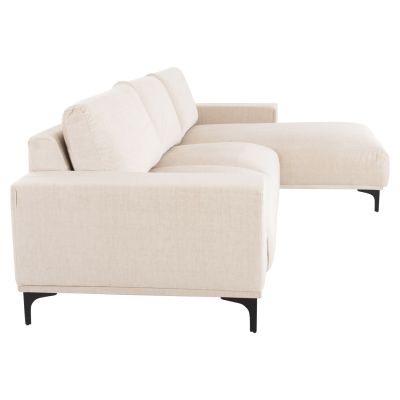 CORNER SOFA (RIGHT) NOA HM3278.01R ECRU FABRIC 288x90-157x67-80Hcm.