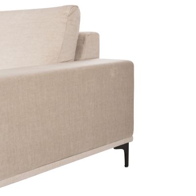 CORNER SOFA (RIGHT) NOA HM3278.01R ECRU FABRIC 288x90-157x67-80Hcm.