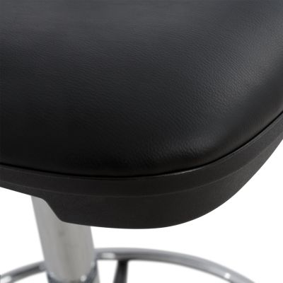 OFFICE CHAIR VEGAR HM1042.01 WITH PERIMETER FOOTREST-HIGH SEAT-BLACK 56,5x60x136Hcm.