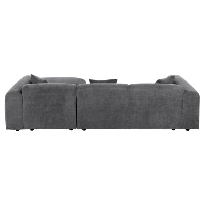 CORNER SOFA BRICKEN HM3275.04R ANTHRACITE FABRIC 110-282x98-160x72Hcm.