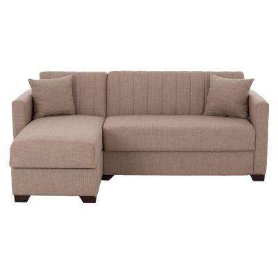 HM3244.04 corner sofa-bed, reversible, 200x133x77cm, beige