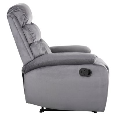 ARMCHAIR RELAX YASUMU HM9783.01 GREY VELVET 80x93x100Hcm.