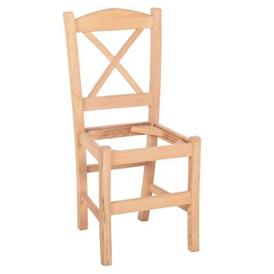 CHAIR RIO HM10097 BEECH WOOD IMPREGNATED-UNPAINTED 41x40x91Hcm.FRAME ONLY