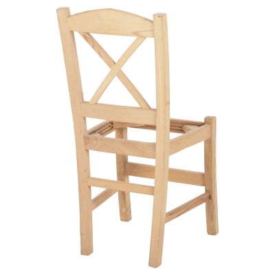 CHAIR RIO HM10097 BEECH WOOD IMPREGNATED-UNPAINTED 41x40x91Hcm.FRAME ONLY