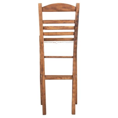 BAR STOOL GADIEL HM5587.01 BEECH WOOD IMPREGNATED IN WALNUT COLOR 40,5x39x104.5Hcm.FRAME ONLY