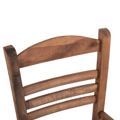 BAR STOOL GADIEL HM5587.01 BEECH WOOD IMPREGNATED IN WALNUT COLOR 40,5x39x104.5Hcm.FRAME ONLY